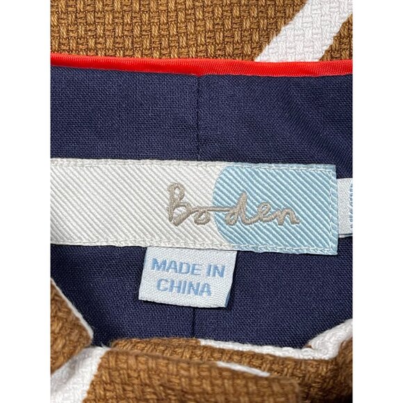 Boden Brown & White Textured Blazer – 8R - Picture 2 of 8